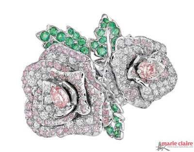 Dior玫瑰花系列钻戒