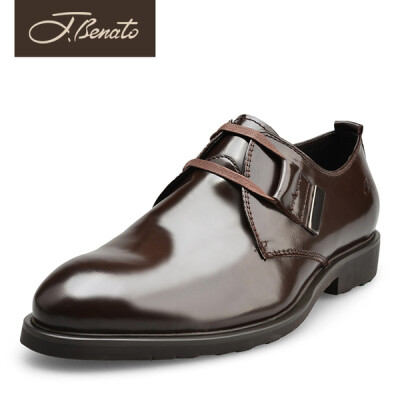 宾度高档男鞋 商务正装皮鞋 真皮头层牛皮办公室男士鞋子QC82244B