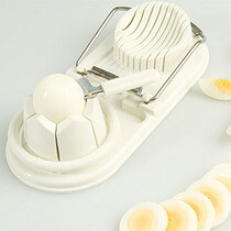 创意厨房用品 切皮蛋松花蛋神器 二合一花样切蛋器