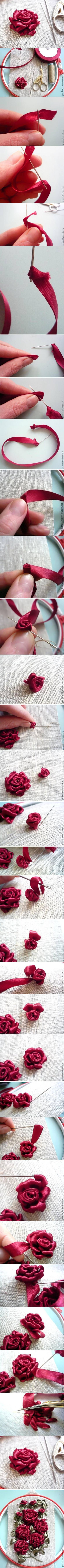 DIY Nice Beautiful Ribbon Rose