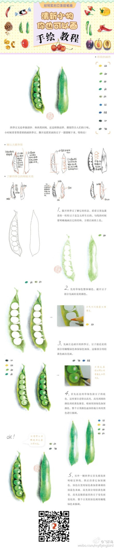 #教程#青豆青豆—生活中的小物们，你会画吗？