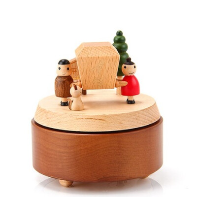 来自台湾的音乐盒，枫木质感，带给你童年满满的回忆,尽在（JEAN CARD品牌店).