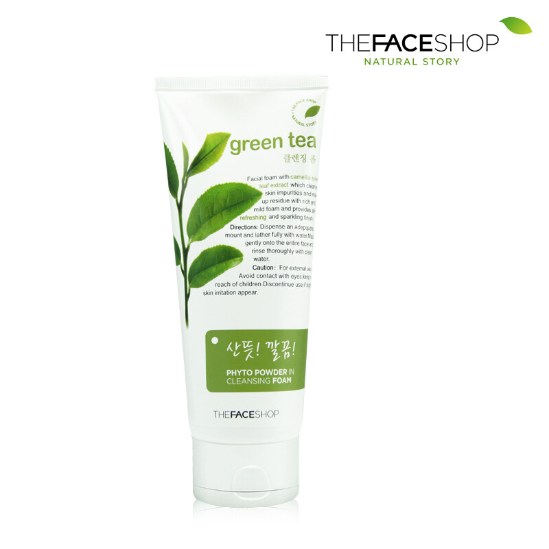 The face shop 洁面 绿茶植物泡沫洁面膏 170g ￥42.00