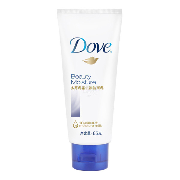 Dove 多芬 乳霜滋润洁面乳 85g ￥29 适合干皮，很滋润，洗完不干。