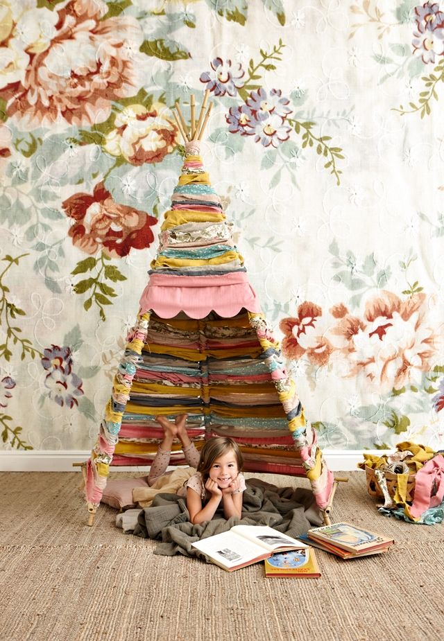 DIY fabric Teepee