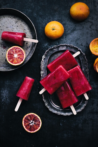 blood orange popsicl...