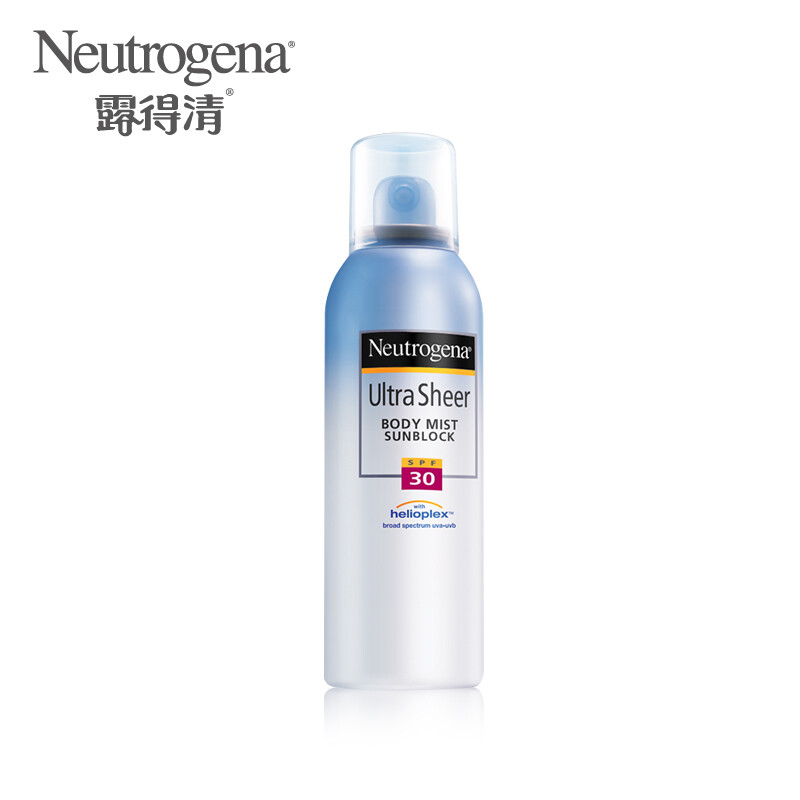 Neutrogena/露得清 轻透防晒喷雾防晒霜SPF30/PA+++ 141g ￥179 这款喷雾比较清爽，使用起来也方便，效果效果很持久，之前游泳都没有晒黑。