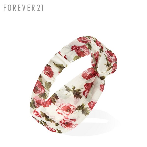 14日上新 FOREVER21 配件 F21玫瑰花朵扭结发带 00125281