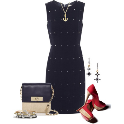 A fashion look from June 2013 featuring MICHAEL Michael Kors dresses, Christian Louboutin pumps and Kate Spade handbags. Browse and shop related looks.