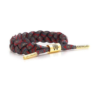 Rastaclat美国鞋带手链NUESTRA变形虫红