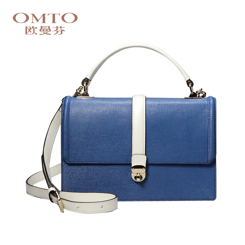 时尚优雅气质单肩斜跨小包，十字纹牛皮奥！