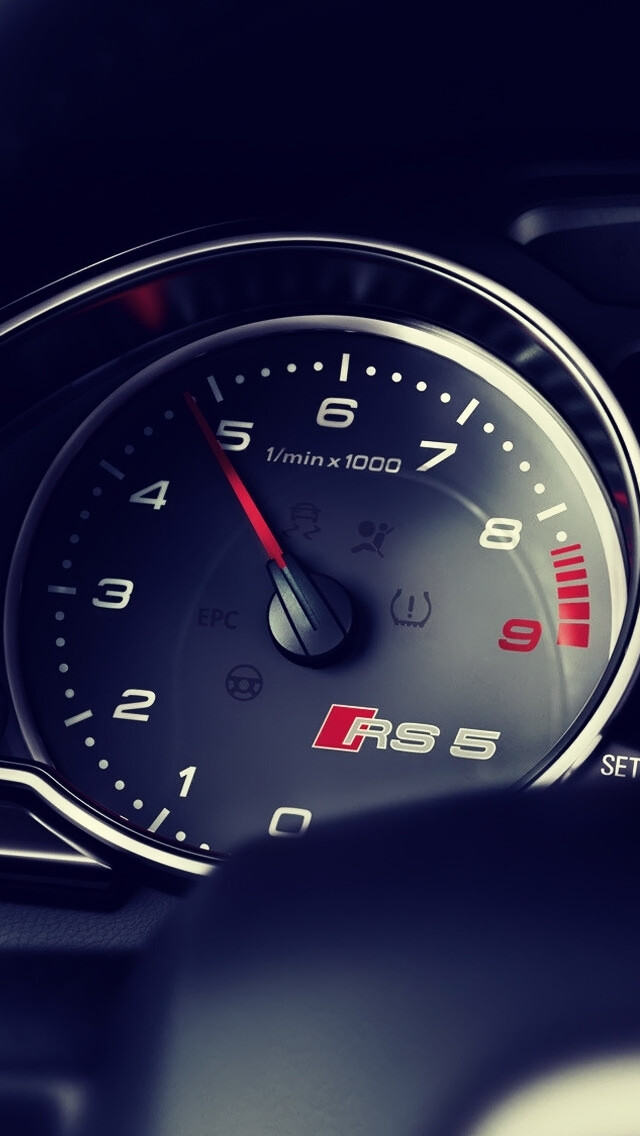 Audi Rs5 Dashboard iPhone 5s wallpaper