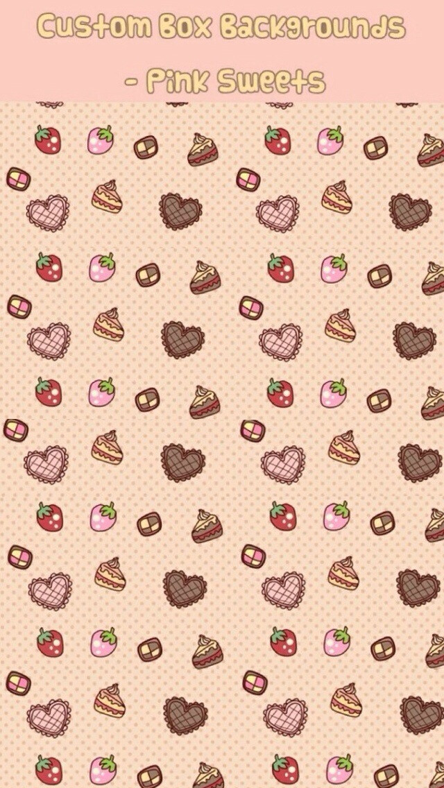 Dessert patterned background iPhone 5s wallpaper