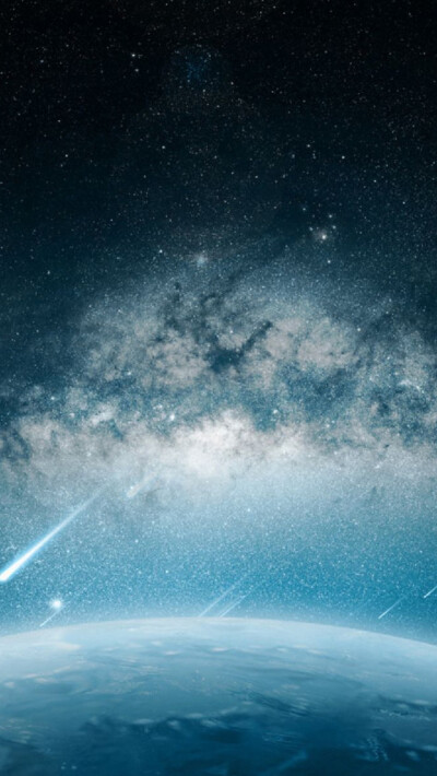 Space Meteorite Planet Rain iPhone 5s wallpaper