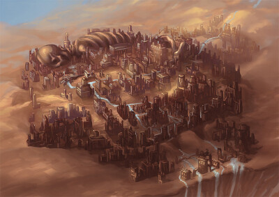 Desert City Concept by ~allisonchinart on deviantART