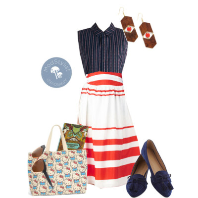 A fashion look from January 2014 featuring Loungefly tote bags and Mata Traders earrings. Browse and shop related looks.