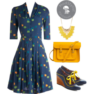 A fashion look from January 2014 featuring Emily and Fin dresses, Poetic Licence shoes and The Cambridge Satchel Company handbags. Browse and shop related looks.