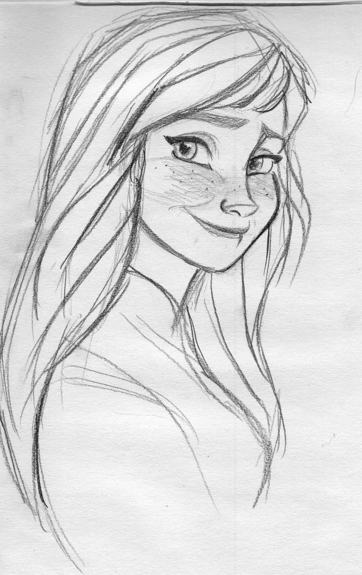 Anna with her hair down