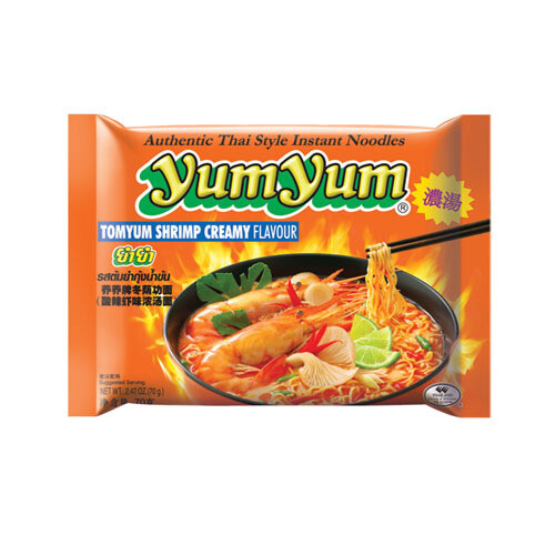 泰国进口Yumyum养养牌冬阴功汤面酸辣虾味浓汤面后零食方便面