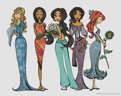 Disney Beauties by *tooliepanna on deviantART