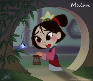 50 Chibis Disney : Mulan by princekido