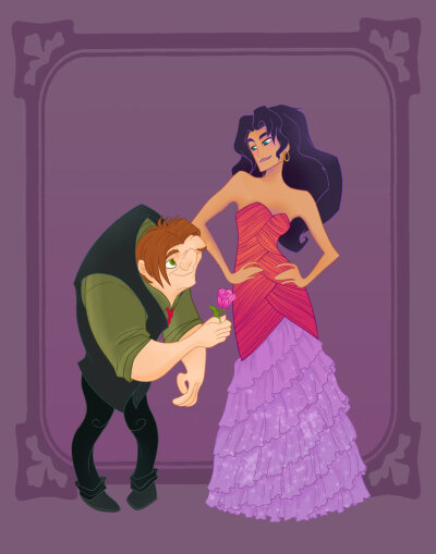 Disney Prom- Hunchback of Notre Dame by spicysteweddemon