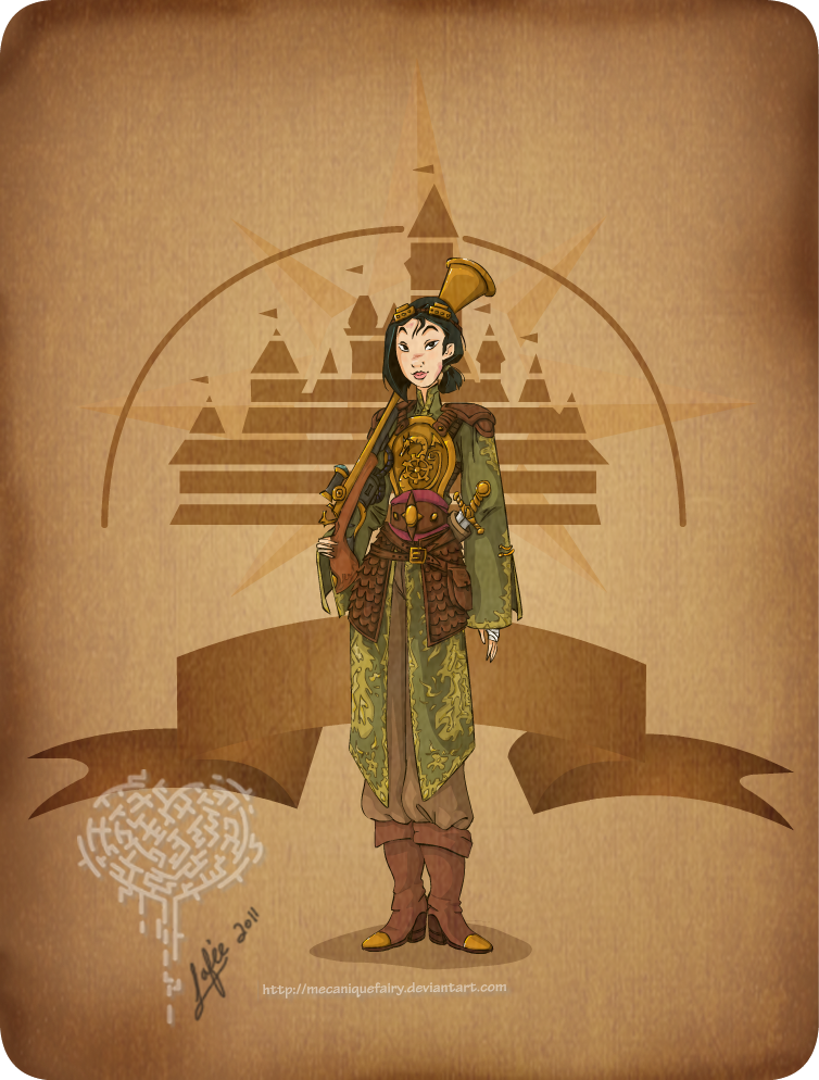 Disney steampunk: Mulan by MecaniqueFairy