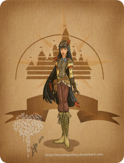 Disney steampunk: Pocahontas by MecaniqueFairy