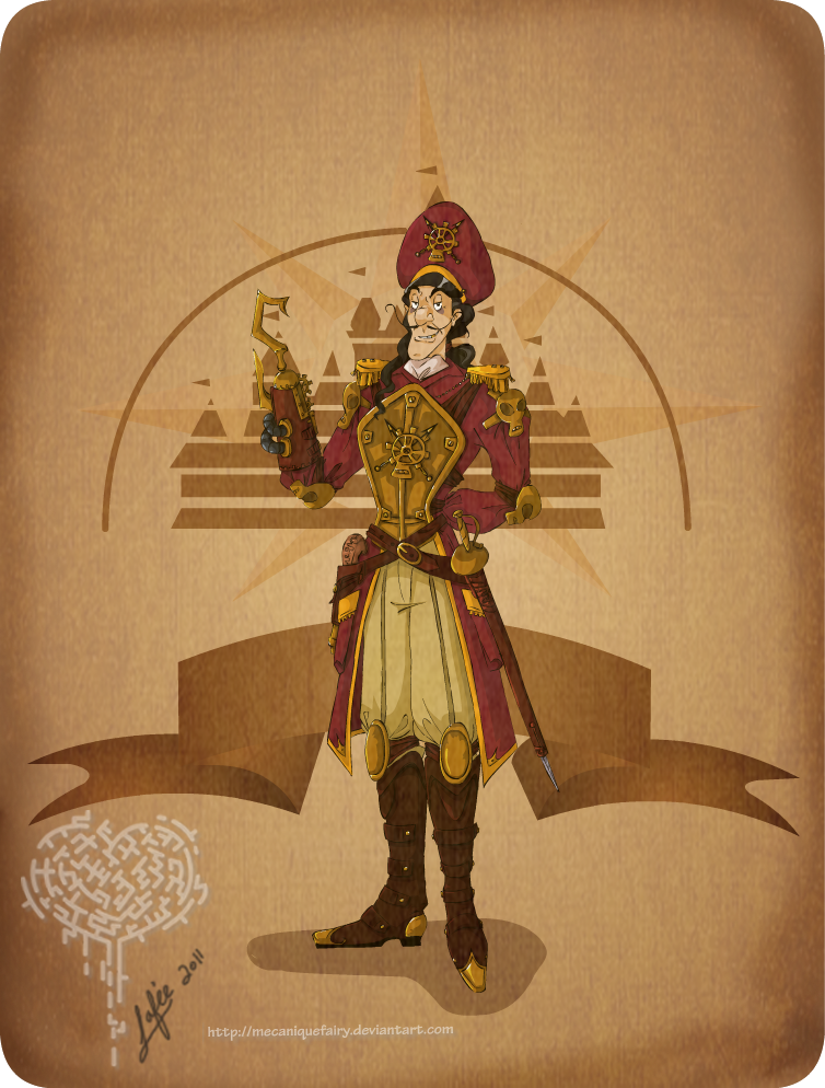 Disney steampunk: Captain Hook by MecaniqueFairy