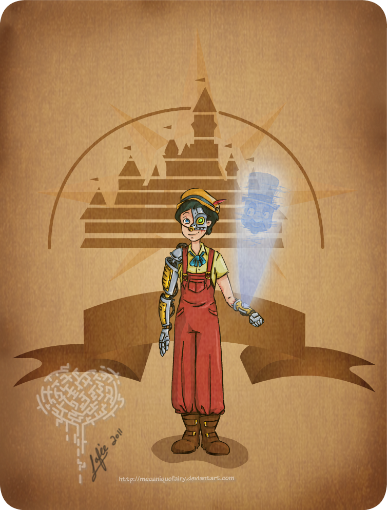 Disney steampunk: Pinocchio by MecaniqueFairy