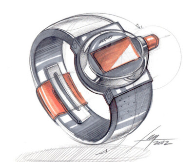 Sketch of a watch by...