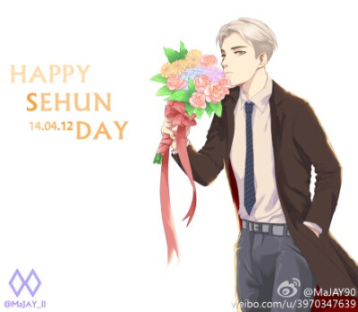 [140412] Happy Birthday SEHUN! ^_^ Please don’t edit my pictures and take out with full credit. #吴世勋##吴世勋0412生日快乐#