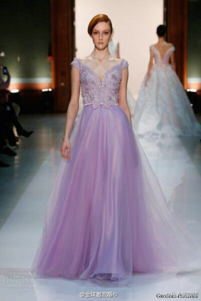 Georges Hobeika 2014 柔和馬卡龍色婚紗禮服系列.