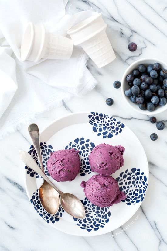 Blueberry Chocolate Chip Ice Cream