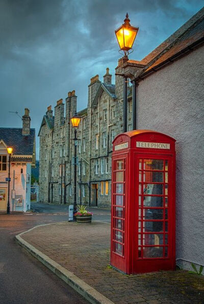 Dusk, Braemar, Scotland photo via great