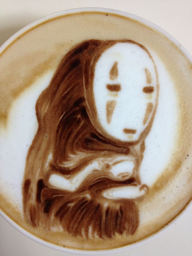 No Face Latte Art