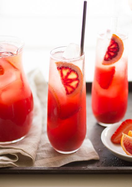 Strawberry Blood Orange Rum Punch: The Bojon Gourmet