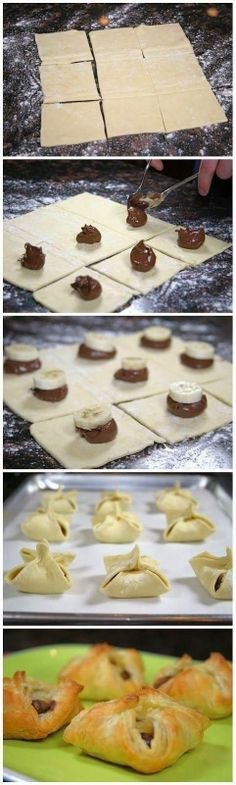 Nutella &amp;amp; Banana Puff Pastries