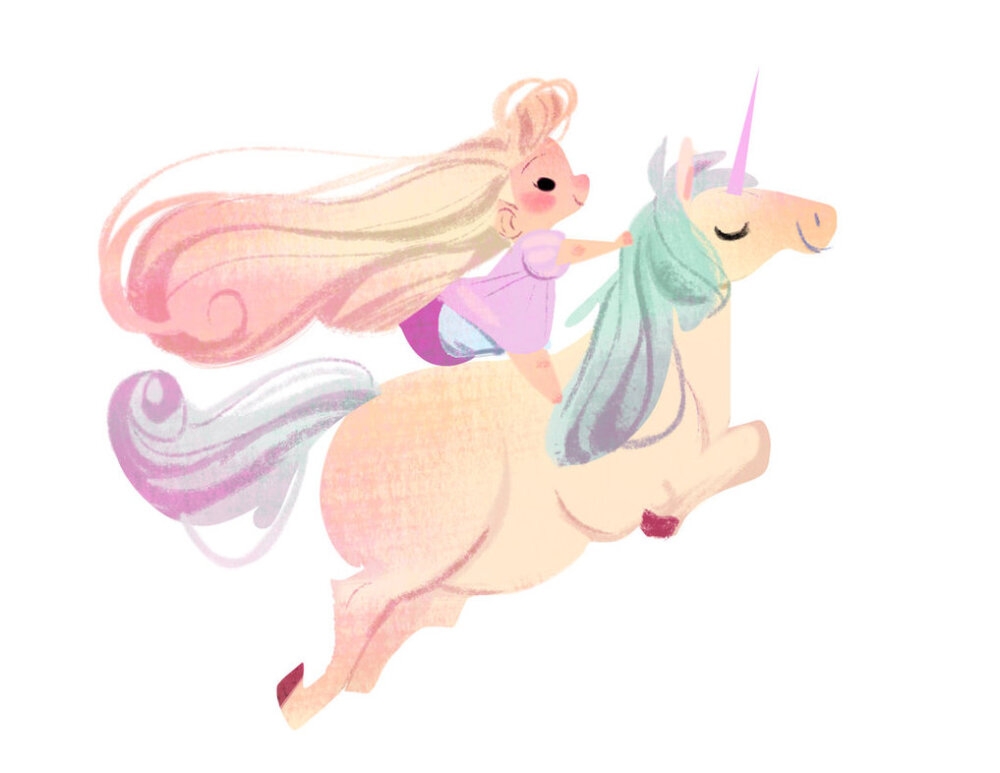 Princess and Unicorn by ECALA