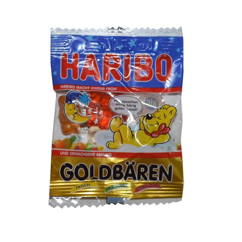 德国进口零食Haribo晚安小熊QQ果汁软糖小包随手包现货
