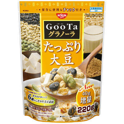 日本进口零食日清GooTa高纤维大豆谷物麦片减肥代餐g