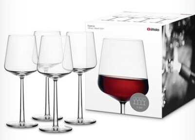 芬兰Iittala Essence精髓红酒杯 葡萄酒杯 450ml 四只装 112059