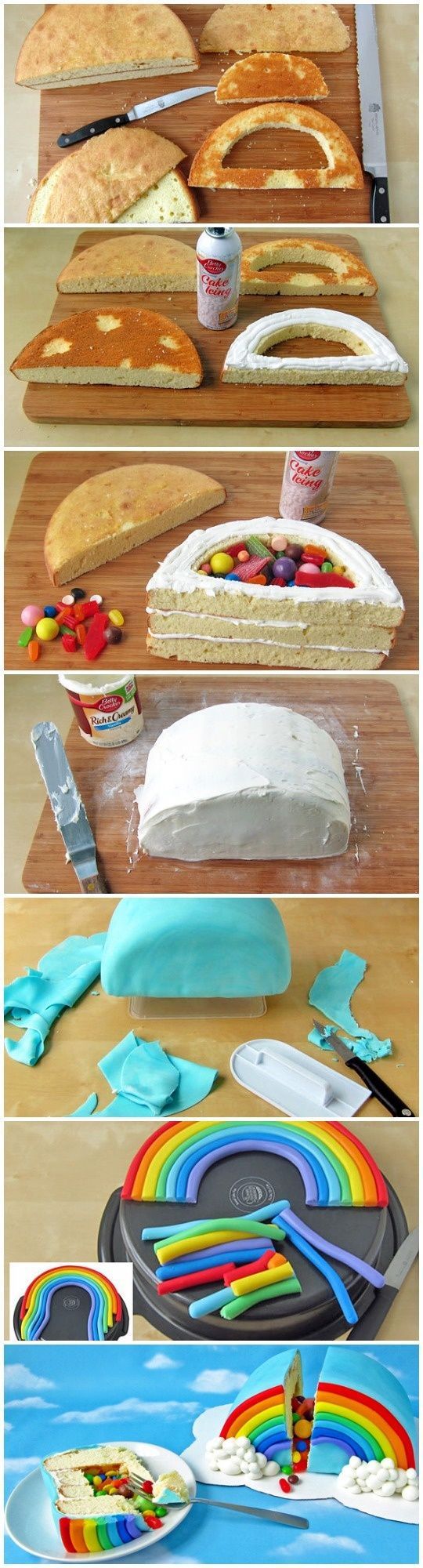 Surprise Rainbow Piñata Cake