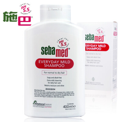 Sebamed/施巴温和洗发露400ml 德国进口Ph5.5儿童孕妇可用洗发水