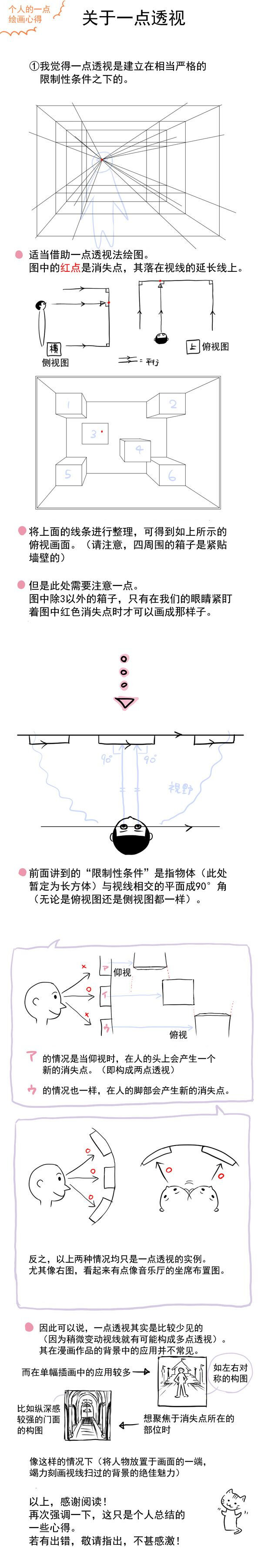 【一点透视教程】一点透视教程，从初阶理解透视原理！