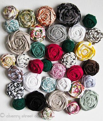 DIY fabric flower