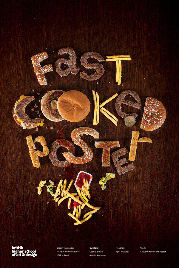 Fast Cooked Poster / BHSAD Student Work on Behance