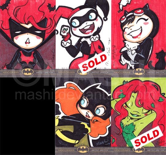 Batman Artist Proofs Sketch Cards by mashi