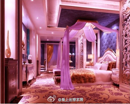 梦幻唯美的卧房，我想住呀~~