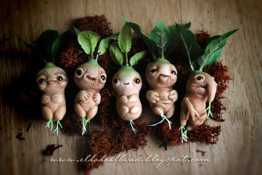 OOAK Mandrake art doll by dodoalbino